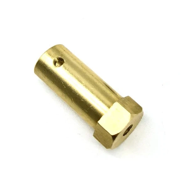 ACOPLE DE BRONCE HEXAGONAL MOTOR  DE EJE 6MM 30MM LONGITUD