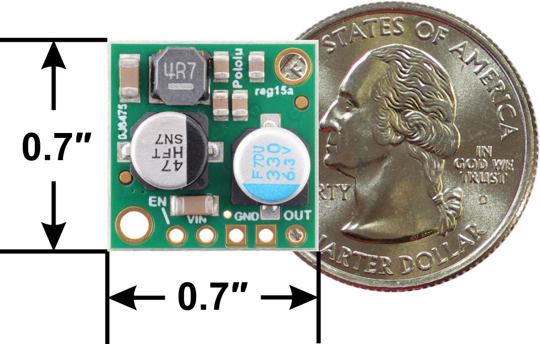 REGULADOR DE VOLTAJE POLOLU 5V D24V25F5 STEP DOWN 2,5A REDUCTOR - Imagen 3