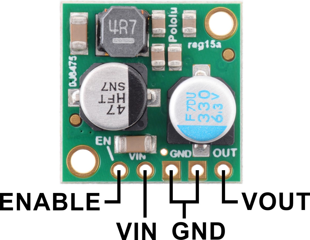 REGULADOR DE VOLTAJE POLOLU 5V D24V25F5 STEP DOWN 2,5A REDUCTOR - Imagen 7