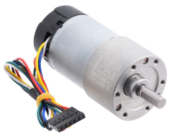 MOTORREDUCTOR 37DX70L MM HP 12V 50:1 CON ENCODER 64 CPR (PIÑON HELICOIDAL) #4753 POLOLU