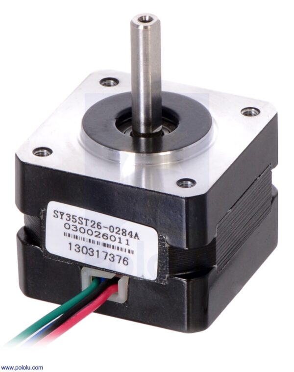 MOTOR A PASOS PAP BIPOLAR 200 PASOS 7.4V, 0.28 A NEMA 14 POLOLU