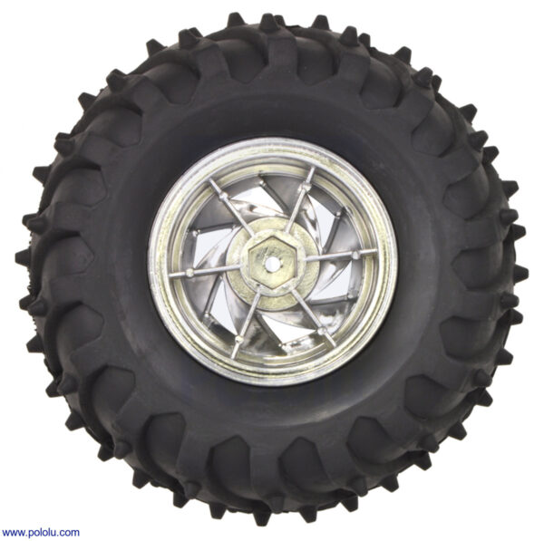 PAR DE LLANTAS 120*6MM POLOLU DAGU WILD THUMPER 4MM DE EJE CROMADA #1557 POLOLU - Imagen 2