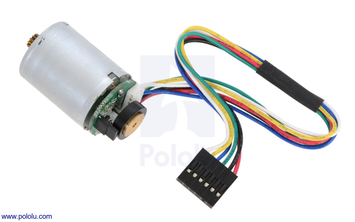 MOTORREDUCTOR POLOLU 25D MM HP 12V SIN CAJA CON ENCODER 48 CPR