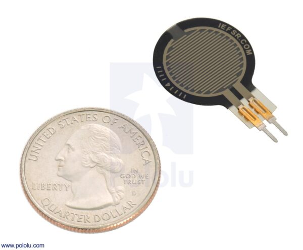 SENSOR FLEX DE FUERZA RESISTIVO 0,6 PULGADAS DE DIÁMETRO #2728 POLOLU - Imagen 2