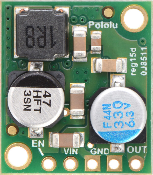 REGULADOR DE VOLTAJE POLOLU 5V D24V50F5 STEP DOWN 5A REDUCTOR - Imagen 2