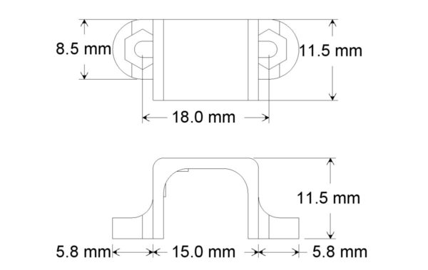 PAR DE SOPORTES POLOLU PARA MICRO MOTOR #989 POLOLU - Imagen 4