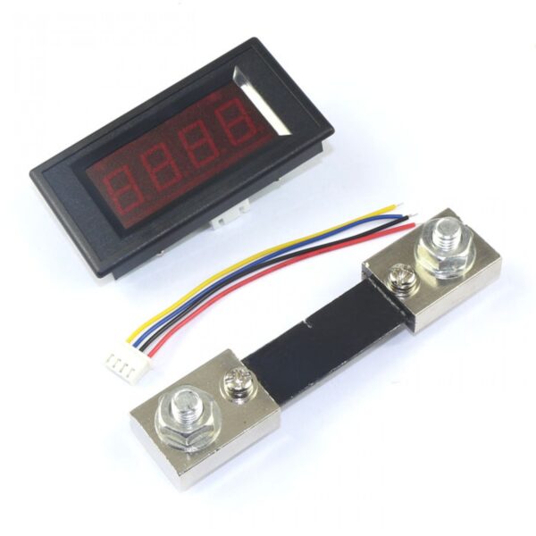 AMPERÍMETRO DIGITAL 0-100A 4-30V CON SHUNT