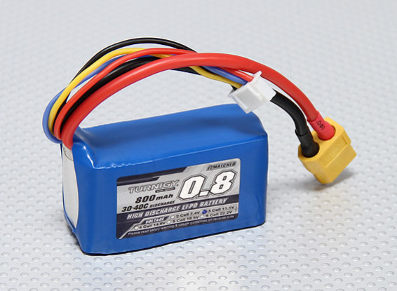 BATERÍA LIPO 3S 11,1V 800MAH TURNIGY 30-40C