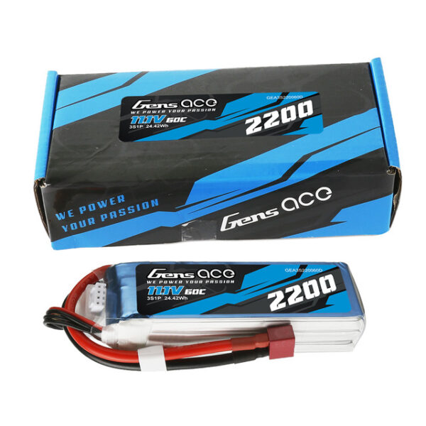 BATERÍA LIPO 3S 11,1V 2200MAH TATTU GENSACE 60C DEAN - Imagen 3
