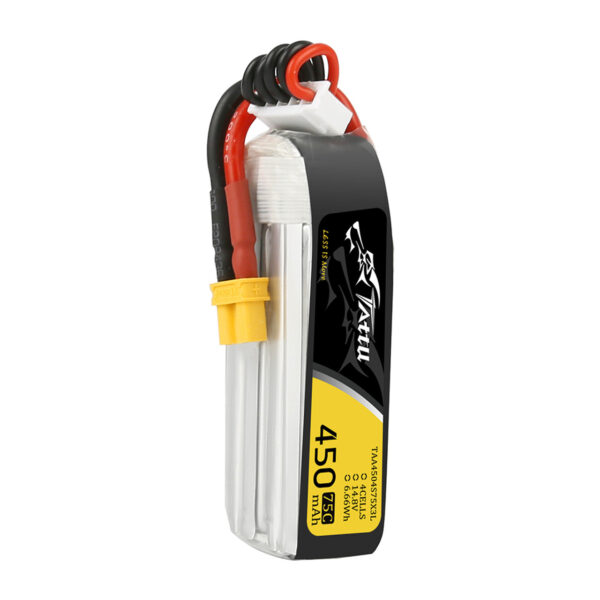 BATERÍA LIPO 4S 14,8V 450MAH TATTU 75C XT30 LONG SIZE