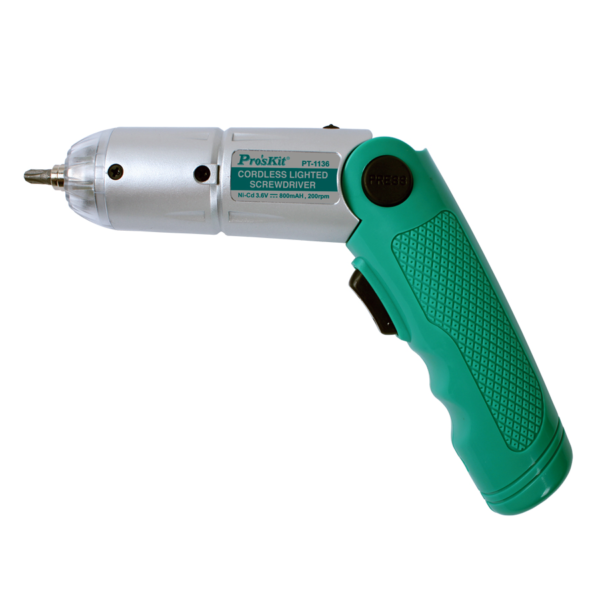 DESTORNILLADOR ELÉCTRICO CON LINTERNA PROSKIT PT-1136A