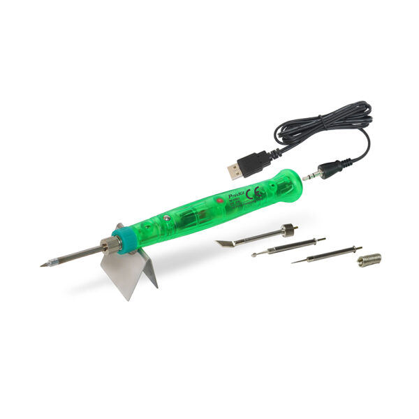 CAUTÍN PORTABLE PRO'SKIT USB 8W 5V SI-169U PUNTAS ACABADO IMPRESIÓN 3D
