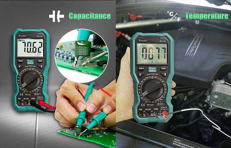 MULTÍMETRO PROSKIT MT-1707 TRUE RMS - Imagen 7