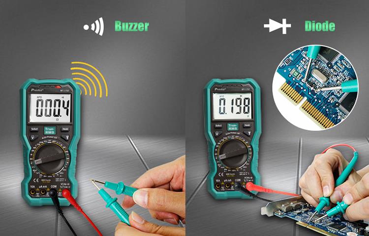 MULTÍMETRO PROSKIT MT-1707 TRUE RMS - Imagen 8