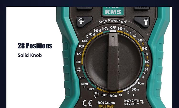 MULTÍMETRO PROSKIT MT-1707 TRUE RMS - Imagen 11
