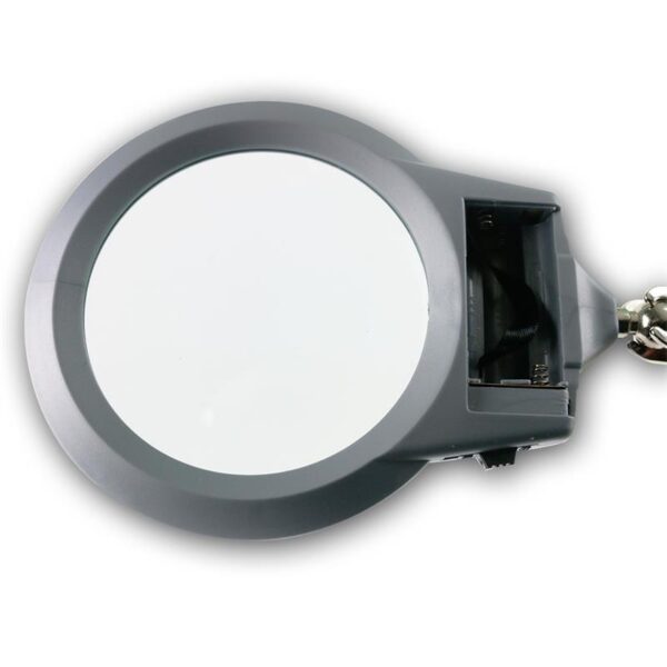 TERCERA MANO MG16129-A CON LUPA LUZ Y SOPORTE DE CAUTÍN METÁLICA - Imagen 2