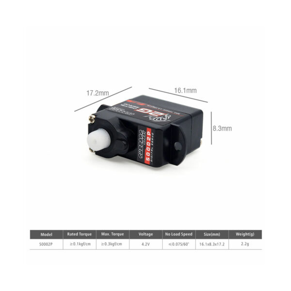 SERVOMOTOR 2G DIGITAL 180 MINI - Imagen 4
