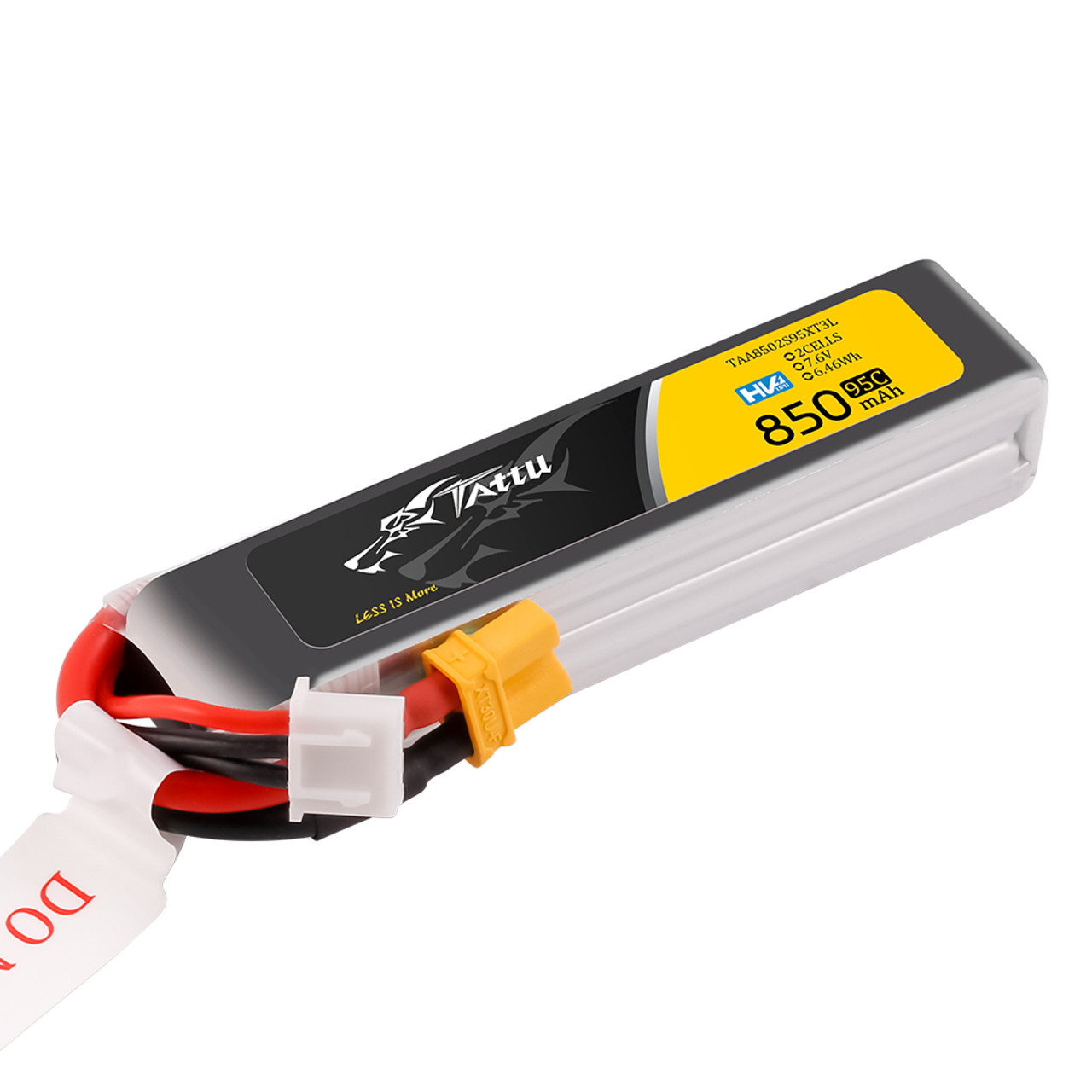 BATERÍA LIPO 2S 7,6V 850MAH TATTU  95C XT30 - Imagen 2