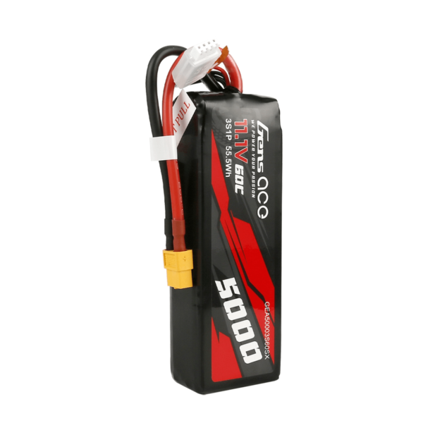 BATERÍA LIPO 3S 11,1V 5000MAH TATTU GENS ACE 60C XT60 PLUG - Imagen 2