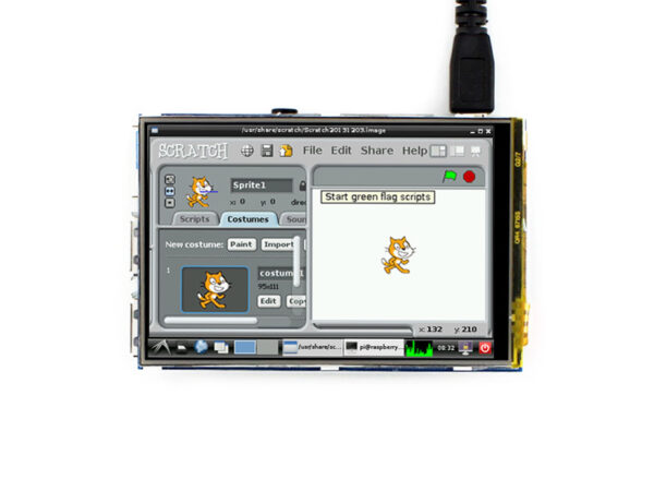 PANTALLA 3,5" TFT LCD MP4 480*320 RASPBERRY PI - Imagen 3