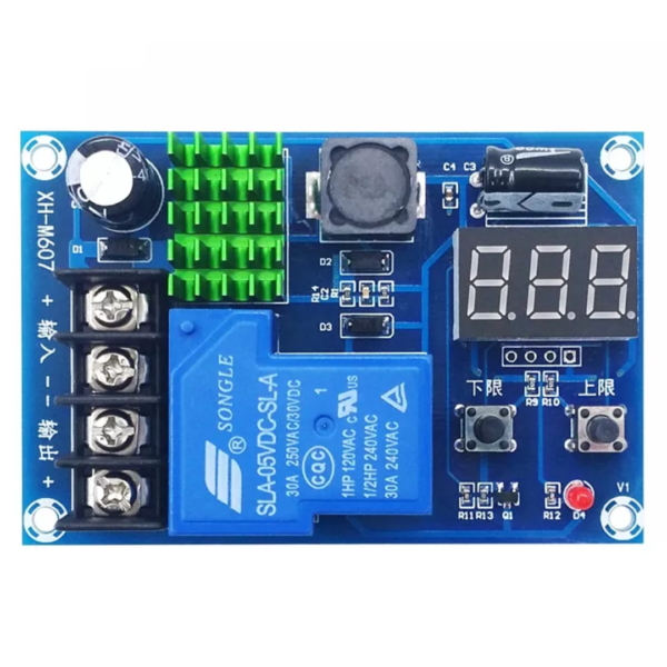 MÓDULO DE CARGA AUTOMÁTICA Y CONTROL DE BATERÍA XH-M607