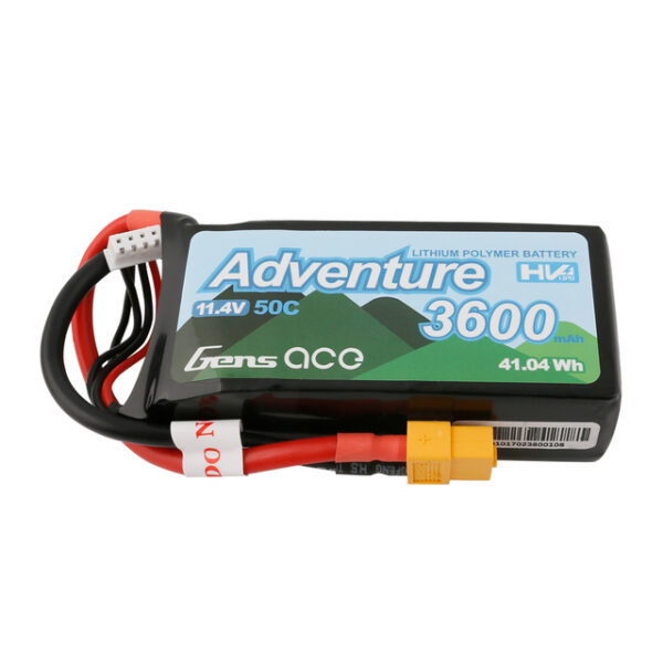 BATERÍA LIPO 3S 11,4V 3600MAH TATTU GENS ACE ADVENTURE 50C XT60 - Imagen 2