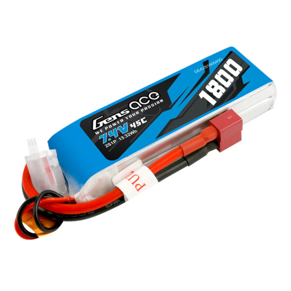 BATERÍA LIPO GENS ACE 2S 7,4V 1800MAH 45C