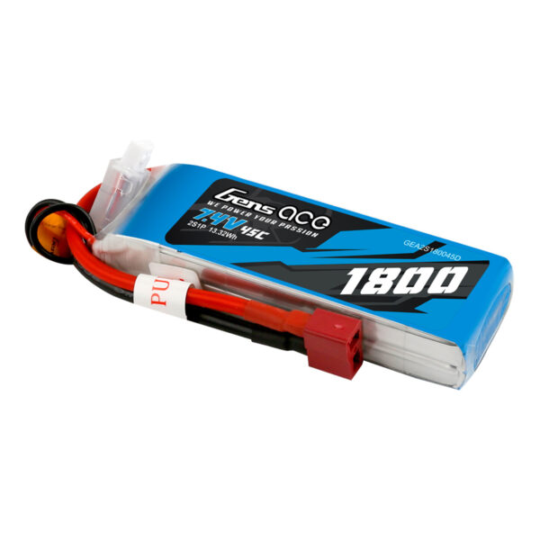 BATERÍA LIPO GENS ACE 2S 7,4V 1800MAH 45C - Imagen 2