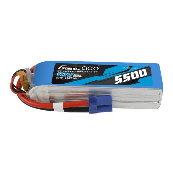 BATERÍA LIPO 3S 11,1V 5500MAH TATTU GENS ACE 60C EC5
