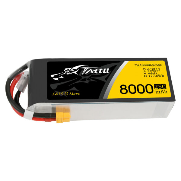 BATERÍA LIPO 6S 22,2V 8000MAH TATTU 25C