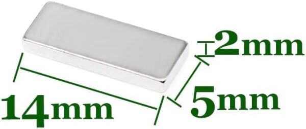 IMÁN NEODIMIO RECTANGULAR 14*5*2MM