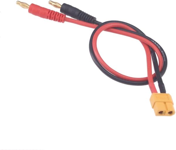 CABLE 20CM XT60 HEMBRA A 2 PLUGS BANANA 4.0