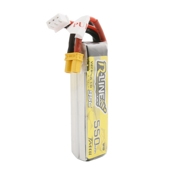 BATERÍA LIPO 2S 7,4V 550MAH TATTU R-LINE 95C XT30 - Imagen 3