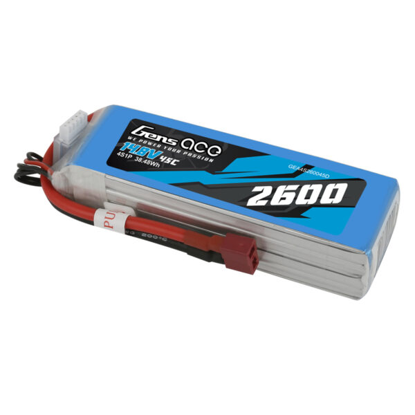 BATERÍA LIPO 4S 14,8V 2600MAH TATTU GENS ACE 45C