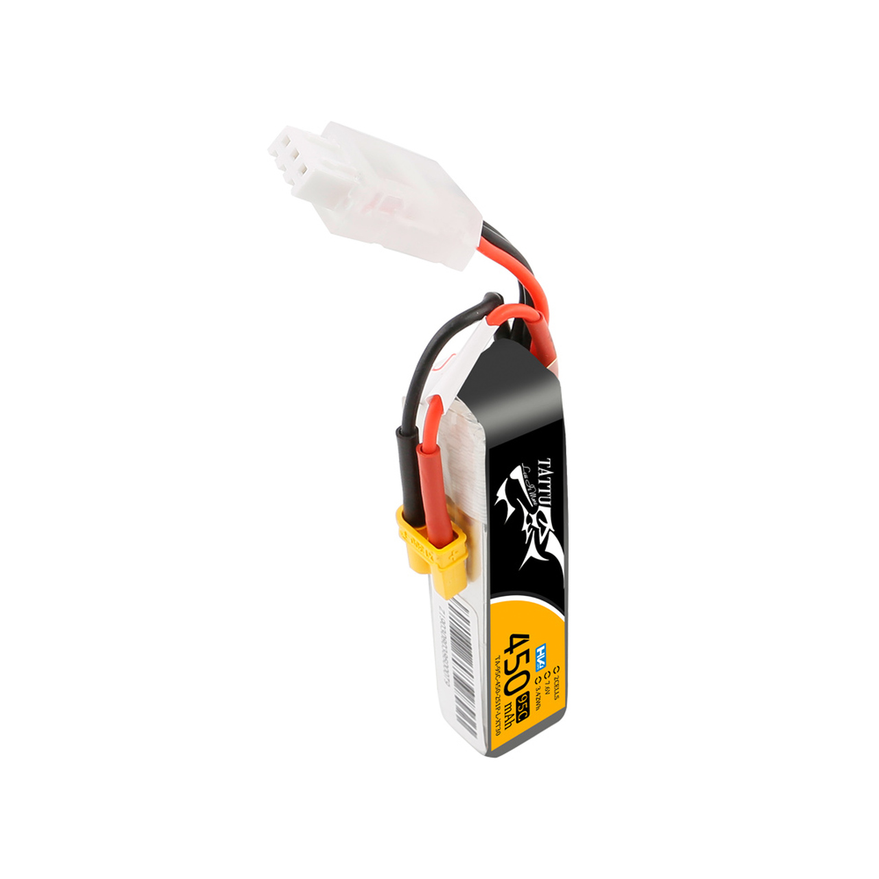 BATERÍA LIPO 2S 7,6V 450MAH TATTU 95C LONG SIZE - Imagen 2