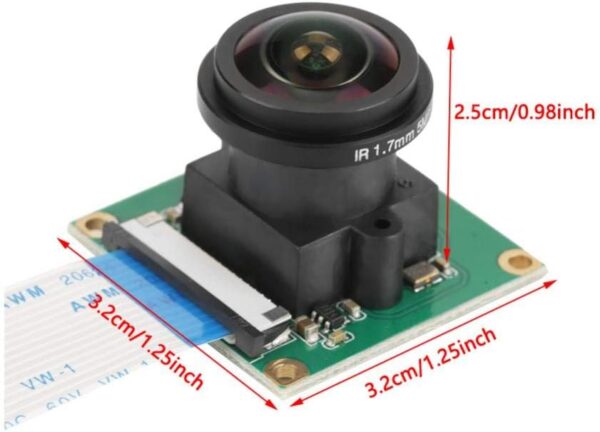 MÓDULO CÁMARA 5MPX OV5647 PARA RASPBERRY EYEFISH - Imagen 5