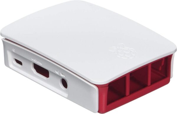 CASE RASPBERRY PI 3 B  OFICIAL ROJO Y BLANCO