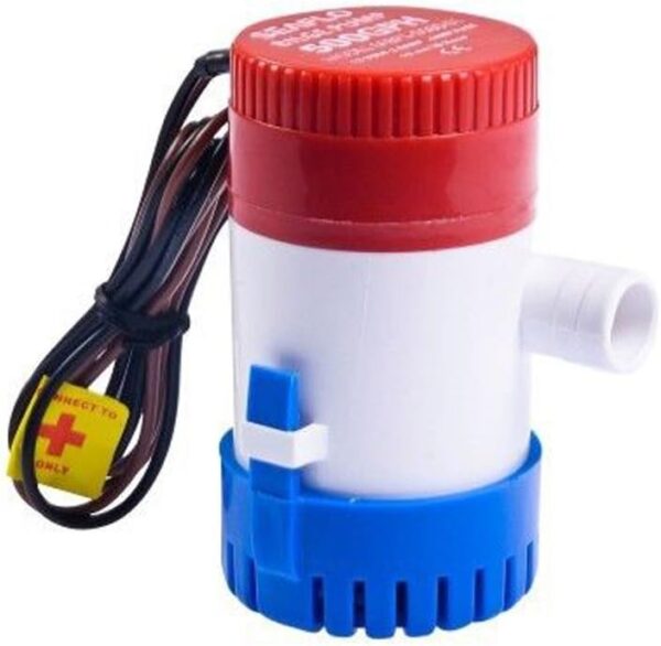 BOMBA DE AGUA SUMERGIBLE 12VDC PARA DRENAJE 330GPH
