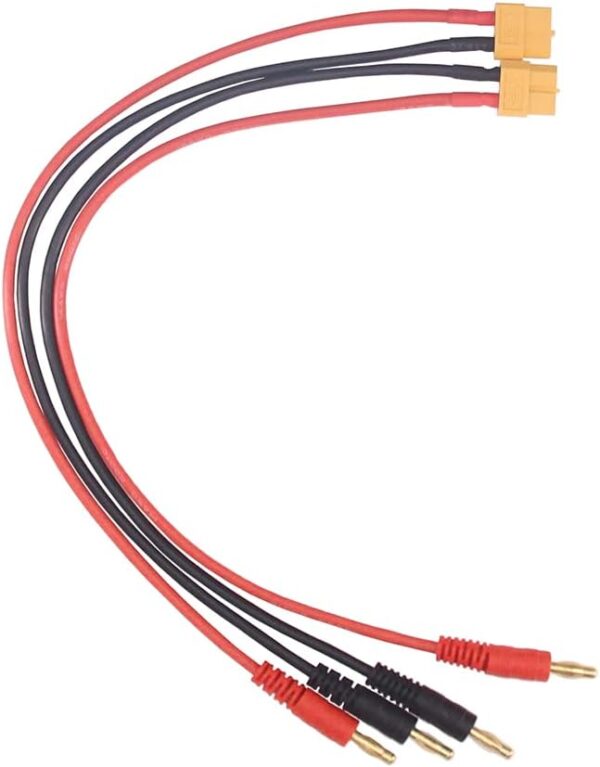 CABLE 20CM XT60 HEMBRA A 2 PLUGS BANANA 4.0 - Imagen 4