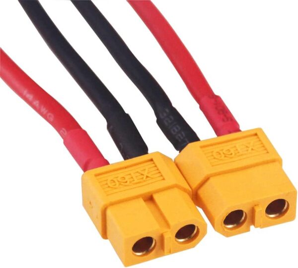 CABLE 20CM XT60 HEMBRA A 2 PLUGS BANANA 4.0 - Imagen 3