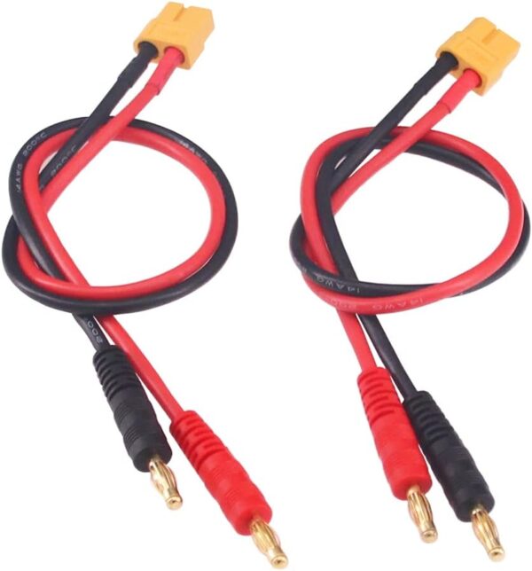 CABLE 20CM XT60 HEMBRA A 2 PLUGS BANANA 4.0 - Imagen 5