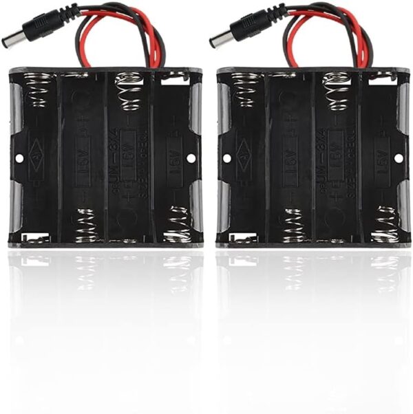 PORTAPILAS *4 AA CON PLUG ARDUINO Y SWITCH