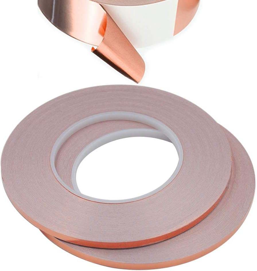 ROLLO CINTA COBRE/ALUMINIO 5MM*0,1MM 1 LADO 50M