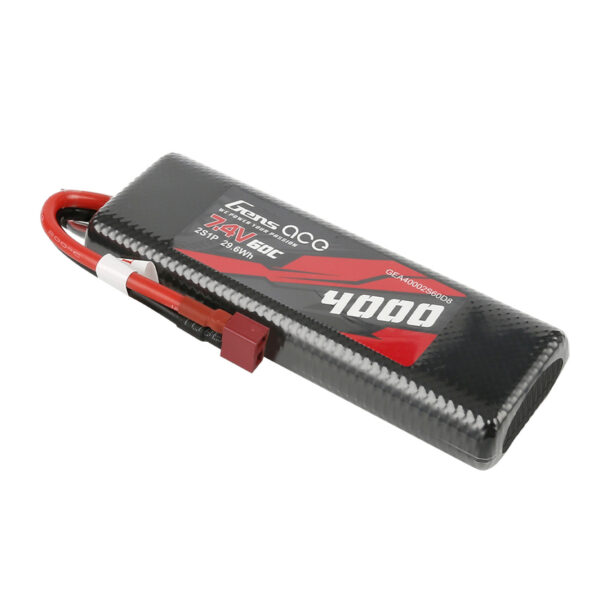BATERÍA LIPO GENS ACE 2S 7,4V 4000MAH 45C HARDCASE - Imagen 4
