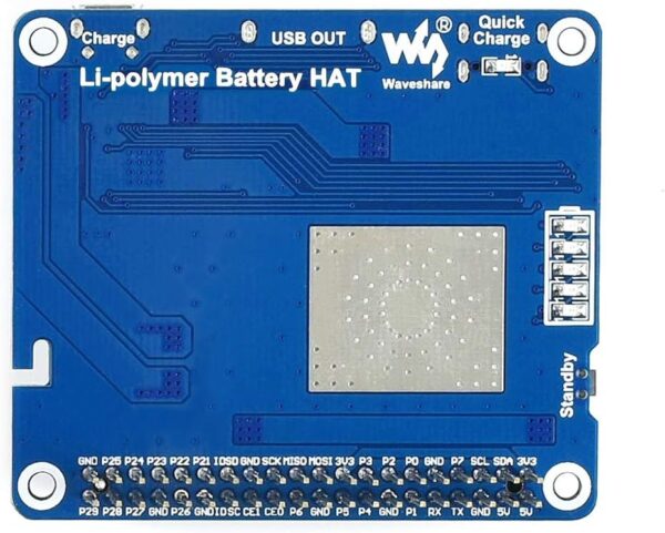 MÓDULO ENERGÍA CON BATERÍA LITIO LI-ION 3,7V 3000MAH RASPBERRY PI - Imagen 8