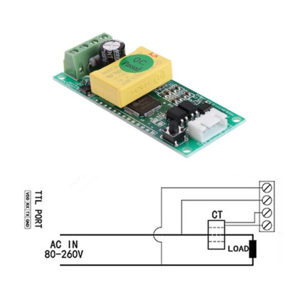 MÓDULO SENSOR DE CORRIENTE AC PZEM-004T - Imagen 3