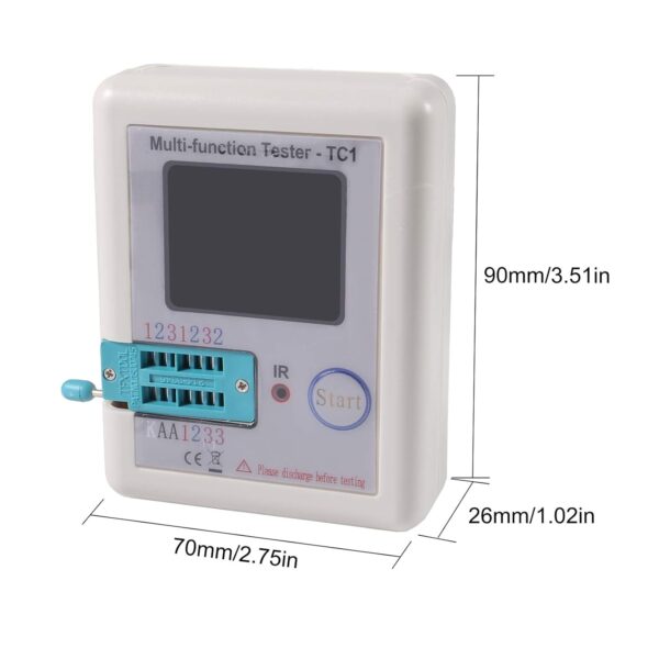TESTER MULTIFUNCIÓN COMPROBADOR LCR-TC1 RESISTENCIA, DIODO, TRIAC, CAPACITOR, INDUCTOR - Imagen 5