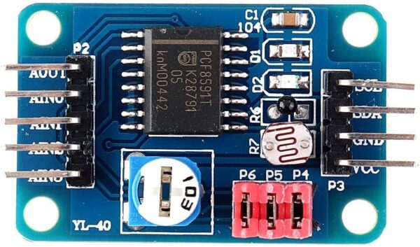 MÓDULO CONVERSOR AD/DA PCF8591T CON I2C ANALÓGICO Y DIGITAL - Imagen 5