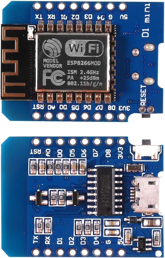 MÓDULO MINI D1 NODE MCU LUA WIFI ESP8266 WEMOS - Imagen 6
