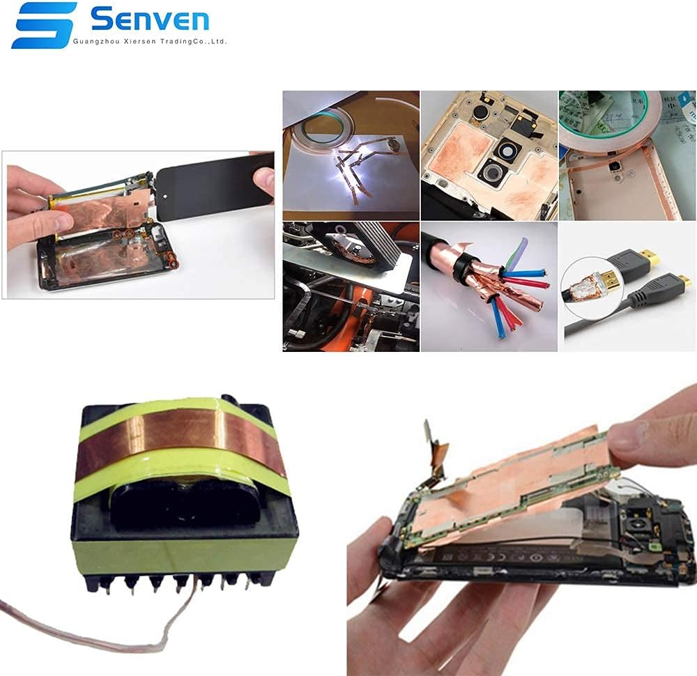 ROLLO CINTA COBRE/ALUMINIO 5MM*0,1MM 1 LADO 50M - Imagen 3